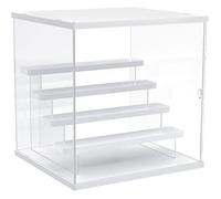 Vitrine Acrylique Joody 5 Étagères avec Porte - Boîte Plexiglas Transparente Blanc