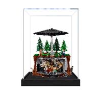 Vitrine Acrylique pour modèle Le-go 21369 (Black2mm) | Boîte de rangement transparente anti-poussière compatible avec 21369 (boîte uniquement)