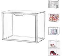 Vitrine acrylique transparente Ibenzoa® avec porte – Acrylique de 4 mm, 27 x 36 x 22 cm, idéale pour présenter et protéger les figurines de collection, les jouets et les modèles réduits