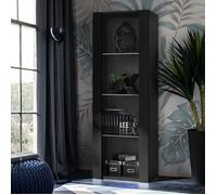 Vitrine Armoire Komodee TIVOLI - sans LED - Noir - 55 x 159 x 35 cm