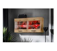 Komodee Vitrine Savona Noir/Blanc 100x50x30 cm