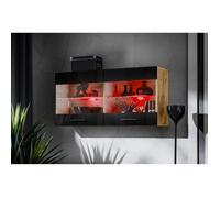 Komodee Vitrine Savona Blanc/Wotan 100x50x30 cm