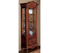 Vitrine Armoires Bruns Vitrines de luxe Armoire en verre Bois Salon