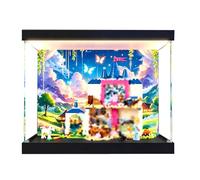 Vitrine compatible avec Le-go 43283 Castle Sets (Lightbox 2) | Boîte de rangement anti-poussière compatible avec le château Le-go 43283 (boîte uniquement)