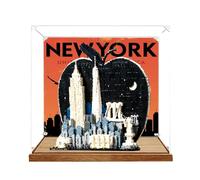 Vitrine compatible avec les ensembles Le-go 21066 Big Apple (Style 4)