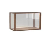 Vitrine Conception de porte coulissante d'étagère entièrement fermée en acrylique support stockage comptoir Bibliothèque