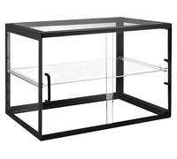 Vitrine de boulangerie, vitrine à pâtisseries professionnelle à deux étages pour comptoir, boîte à pain en acrylique transparent pour la cuisine, vitrine à gâteaux de fête avec porte coulissante pour