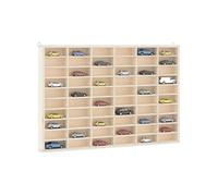 Vitrine de collection en bois avec 60 compartiments