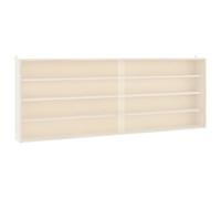 Vitrine de collection en bois avec portes 100x8,5x37 cm