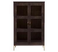 Vitrine Design 2 Portes Pimlico 148cm Charbon