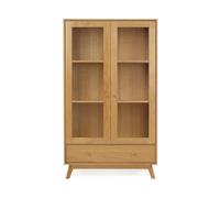 Vitrine Design en Bois Kensal 170cm Chêne