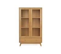 Vitrine Design en Bois "Kensal" 170cm Chêne