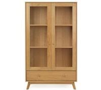 Vitrine Design en Bois Kensal 170cm Chêne