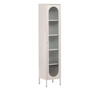 Vitrine Design en Métal Cali 180cm Beige