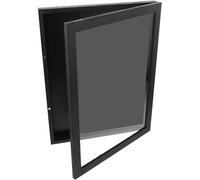 Vitrine d'exposition - Boîte à souvenirs - Présentoir pour maillots de sport - Protection améliorée - 36 x 28 cm - Noir