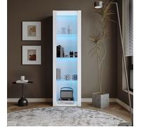 Vitrine d'exposition - Connectée - Éclairage LED - 3 étagères en verre - Design moderne 166cm