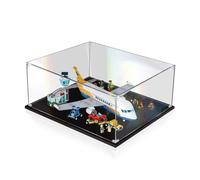 Vitrine en acrylique pour avion Lego City Passenger 60262, boîte de présentation anti-poussière compatible avec modèle Lego (2 mm, transparent)