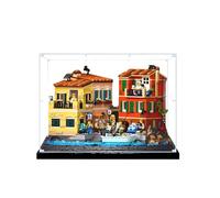 Vitrine en acrylique pour blocs de construction LEGO 21359 Italan Rivera Townn, vitrine transparente, boîte de présentation anti-poussière de 3 mm, boîte de rangement uniquement, sans modèle (grain de