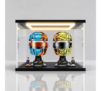 Vitrine en acrylique pour casque d'équipe Lego McLa* Ren F1 43017 + 43023, anti-poussière, kit de construction, 30 x 15 x 20 cm, écran transparent résistant aux rayures, au jaunissement (vitrine