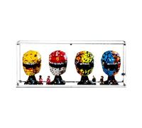 Vitrine en acrylique pour casques Le-go 43014/43022/43017/43023 F1 - Boîte de rangement transparente - Protection contre la poussière (boîte de présentation uniquement, kit non inclus) (Transparent)