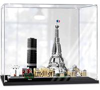 Vitrine en acrylique pour Lego 21044 Paris Architecture Boîte de rangement de protection anti-poussière Compatible avec Lego(2mm)