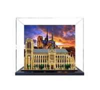 Vitrine en acrylique pour Lego 21061 Notre-Dame de Paris (spray arrière) | Vitrine en acrylique pour Lego 21061 Notre-Dame de Paris, boîte anti-poussière compatible avec Lego 21061, sans modèle