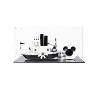 Vitrine en acrylique pour Lego 21317 Motif bateau à vapeur Disney Willie 38 x 20 x 20 cm