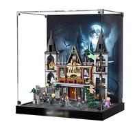 Vitrine en acrylique pour Lego 76453 Malfoy Manor - Vitrine transparente anti-poussière compatible avec Lego 76453 (vitrine uniquement) (fond B)