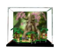 Vitrine en acrylique pour Lego 77092 DeKu modèle de construction d'arbre, boîte de présentation anti-poussière de 3 mm, vitrine compatible avec Lego 77092 (modèle non inclus) (fond B)