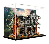 Vitrine en acrylique pour modèle Le-go 11383 Manor (fond B) | Boîte de rangement transparente anti-poussière - Design personnalisé de qualité supérieure - Compatible avec le modèle 11383
