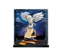 Vitrine en acrylique pour modèles de briques. Icônes de Poudlard Harry Potter 76391, vitrine, protège et décore le modèle avec rangement anti-poussière (fond D)