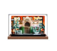 Vitrine en acrylique spécialement conçue pour Lego 10362 - Kit de construction de café à la française - Boîte anti-poussière - Seule vitrine compatible avec Lego 10362 (spray arrière + base B)