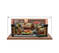 Vitrine en acrylique spécialement conçue pour Lego 21319 Old Friends Café Building Set Boîte anti-poussière - Seule vitrine, boîte de présentation compatible avec Lego 21319 (spray arrière 2 + base B)