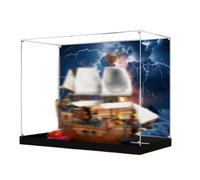 Vitrine en acrylique spécialement conçue pour Lego 31387 - Kit de construction de bateau 3 en 1 - Boîte anti-poussière - Uniquement vitrine compatible avec Lego 31387 (spray arrière 1 + base A)