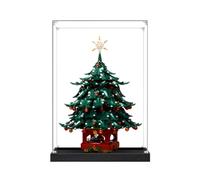 Vitrine en acrylique spécialement conçue pour Lego 41843 Famille de construction d'arbre de Noël - Boîte anti-poussière - Uniquement vitrine compatible avec Lego 41843 (3 mm + base A)