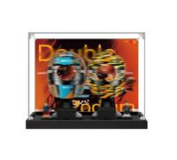 Vitrine en acrylique spécialement conçue pour Lego 43017 43023 Casque d'équipe de construction - Boîte anti-poussière uniquement compatible avec Lego 43017 43023 (43017 43023 2 (base A)
