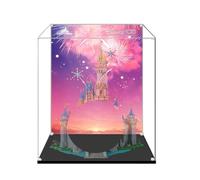 Vitrine en acrylique spécialement conçue pour Lego 43222 Château de construction - Boîte anti-poussière - Seule vitrine compatible avec Lego 43222 (spray arrière B)