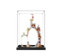 Vitrine en acrylique spécialement conçue pour Lego 43263 Château de construction - Boîte anti-poussière - Seulement vitrine compatible avec Lego 43263 (3 mm + base A)