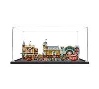 Vitrine en acrylique spécialement conçue pour Lego 43302 Street Architectural Landscape Building Set Boîte anti-poussière - Seule vitrine compatible avec Lego 43302 (3 mm + base B)