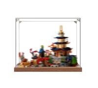 Vitrine en acrylique spécialement conçue pour Lego 71814 Temple City Building Set - Boîte anti-poussière - Seule vitrine compatible avec Lego 71814 (2 mm + base B)
