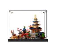 Vitrine en acrylique spécialement conçue pour Lego 71814 Temple City Building Set - Boîte anti-poussière - Seule vitrine compatible avec Lego 71814 (2 mm + base A)