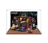 Vitrine en acrylique spécialement conçue pour Lego 76785 Flats Building Set de construction - Boîte anti-poussière - Seule vitrine compatible avec Lego 76785 (spray arrière 2 + base B)
