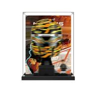 Vitrine en acrylique spécialement conçue pour les casques d'équipe Lego 43017 43023 - Boîte anti-poussière - Uniquement compatible avec Lego 43017 43023 (43023 Base A)