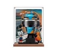 Vitrine en acrylique spécialement conçue pour les casques d'équipe Lego 43017 43023 - Boîte étanche à la poussière - Uniquement compatible avec Lego 43017 43023 (43017 Base B)