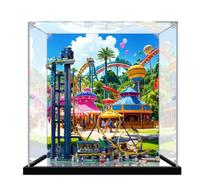 Vitrine en acrylique spécialement fabriquée pour Lego 10303 - Kit de construction de montagnes russes - Boîte anti-poussière - Seulement vitrine, boîte de présentation compatible avec Lego 10303