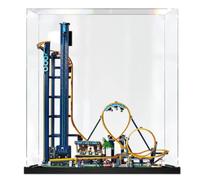 Vitrine en acrylique spécialement fabriquée pour Lego 10303 - Kit de construction de montagnes russes - Boîte anti-poussière - Seulement vitrine, boîte de présentation compatible avec Lego 10303 (3 mm