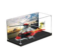 Vitrine en acrylique spécialement fabriquée pour Lego 42145 Rescue Helicopter Building Set de construction - Boîte anti-poussière - Uniquement vitrine compatible avec Lego 42145 (spray arrière A)