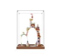 Vitrine en acrylique spécialement fabriquée pour Lego 43263 Château de construction - Boîte anti-poussière - Seulement vitrine compatible avec Lego 43263 (3 mm + base B)