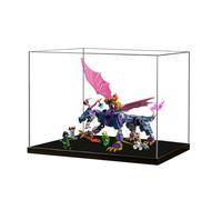 Vitrine en acrylique spécialement fabriquée pour Lego 71842 Dragon Building Set - Boîte anti-poussière - Seule vitrine compatible avec Lego 71842 (3 mm)