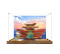 Vitrine en acrylique spécialement fabriquée pour Lego 75640 - Ensemble de construction de restaurant en bord de mer - Boîte anti-poussière - Seulement vitrine, boîte de présentation compatible avec